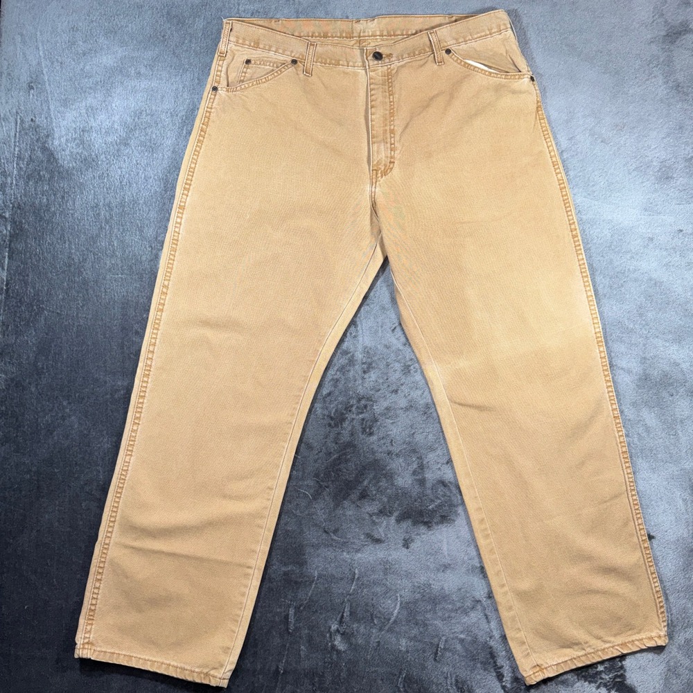 Dickies Relaxed Fit Carpenter Pants 40x30 Brown Duck Canvas ED218SBD Utility